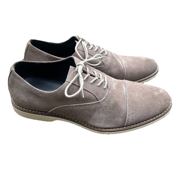 PUBLIC OPINION Men's Size 10M Camel Leather Dress Shoes Oxfords - Picture 1 of 6